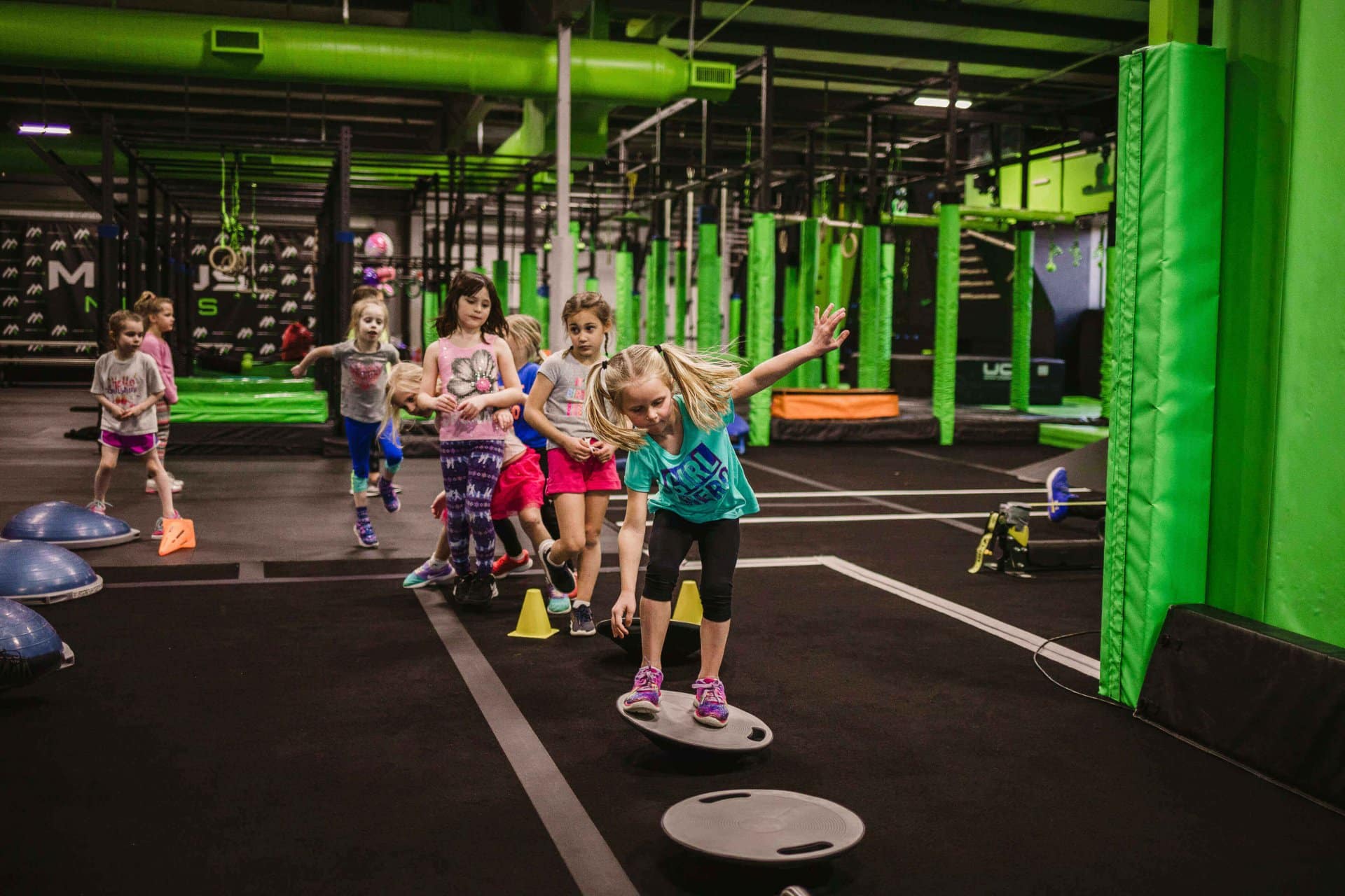 Kids in open gym
